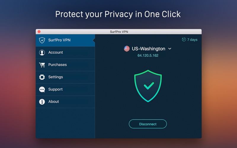 surfpro vpn – best vpn to protect privacy and data iphone screenshot 1