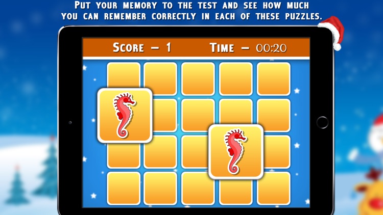 Christmas Fishes Matching Cards - Christmas Games