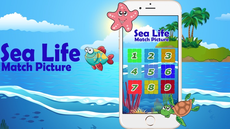 Kids Sea Life Match Picture screenshot-3