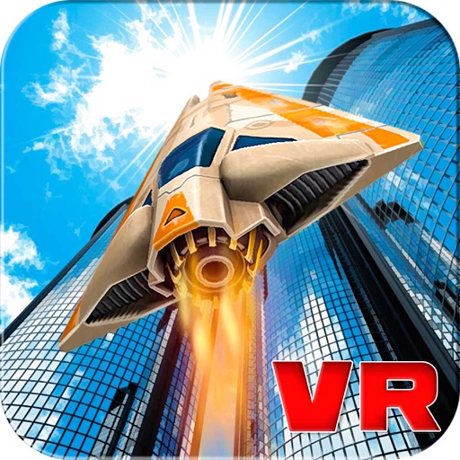 VR Futuristic Car Race- Turbo Car Flying Simulator icon