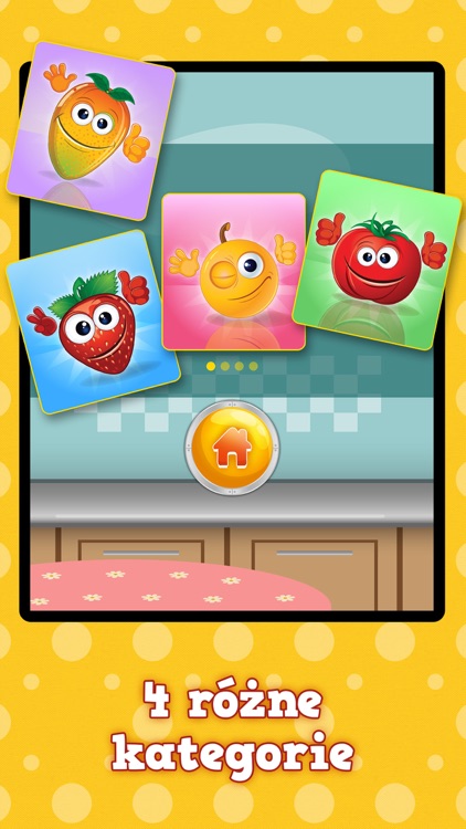 Owoce i Warzywa : Edukacyjne Gry Memo dla Dzieci