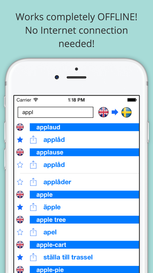 Offline English Swedish Dictionary: Engelsk Ordbok - 2.4.0 - (iOS)