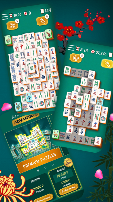 Classic Majong Solitaire Game Screenshot