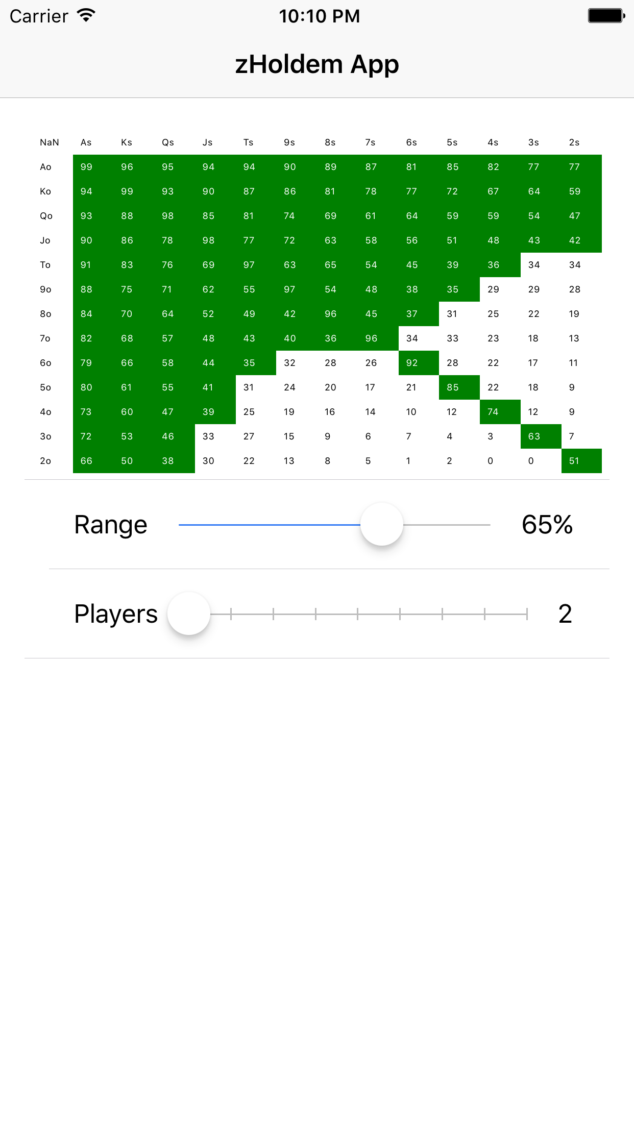 zHoldem screenshot 3