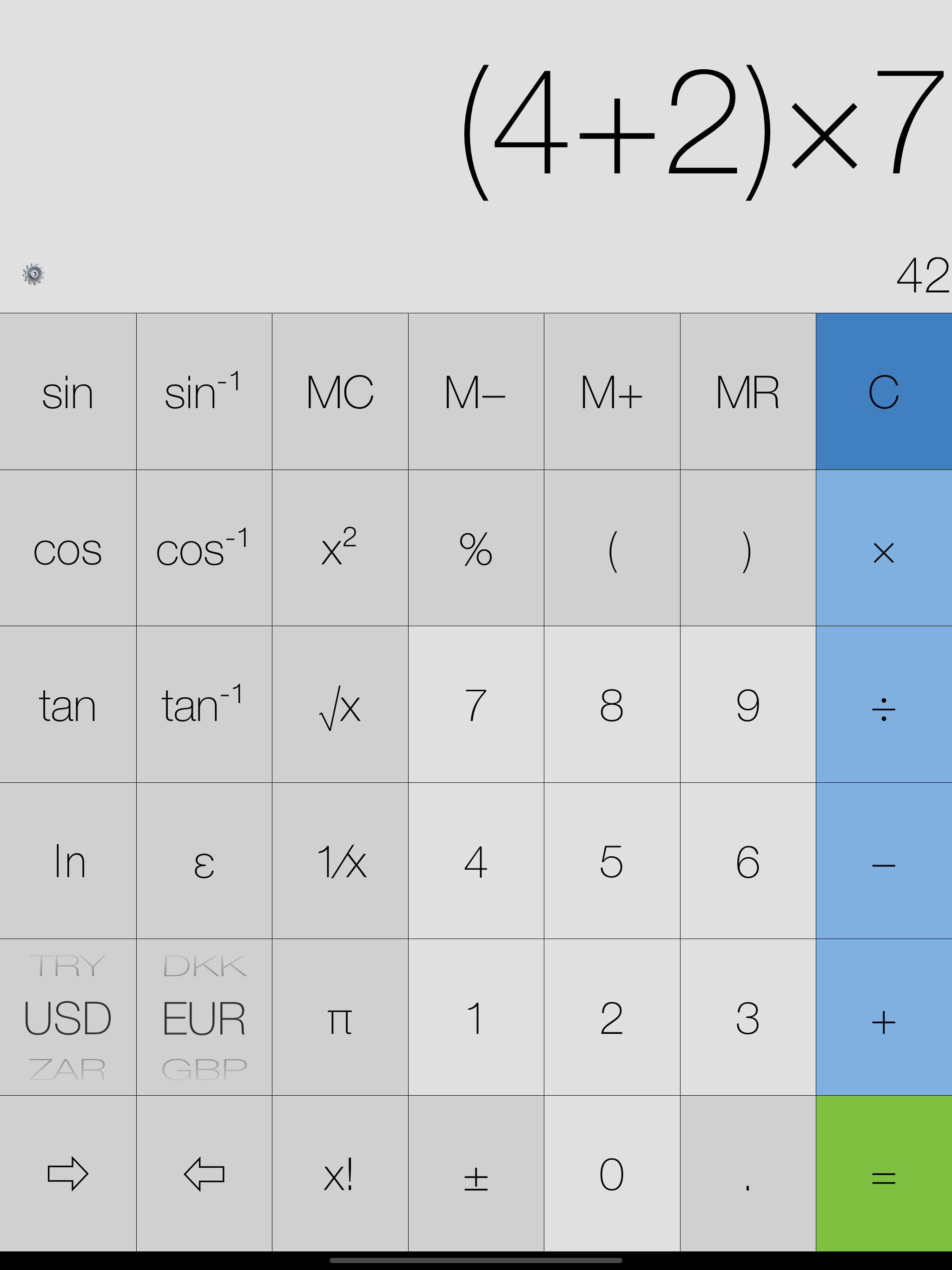 My Calculator (incl. currency)