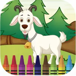 Wonder Animal safari coloring book games for kids app icon