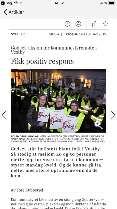 Vestby Avis eAvis Screenshot