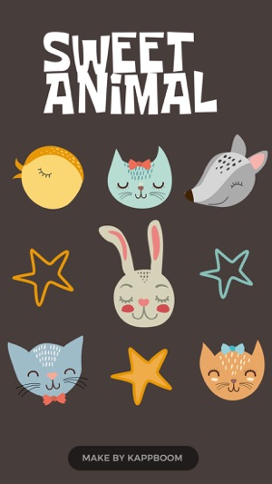 Cute Animals Stickers by Kappboom