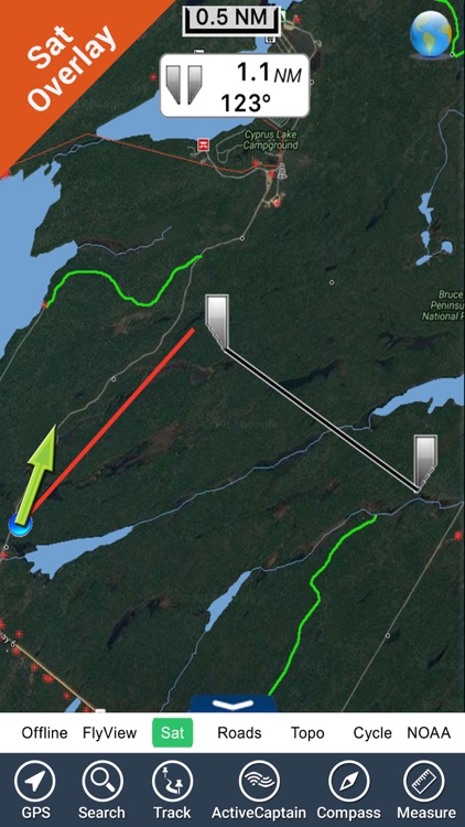 Bruce Peninsula NP HD GPS charts Navigator