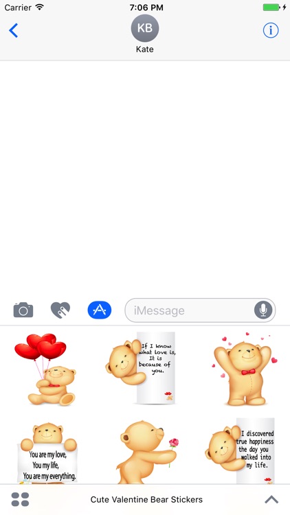Valentine Bear Stickers