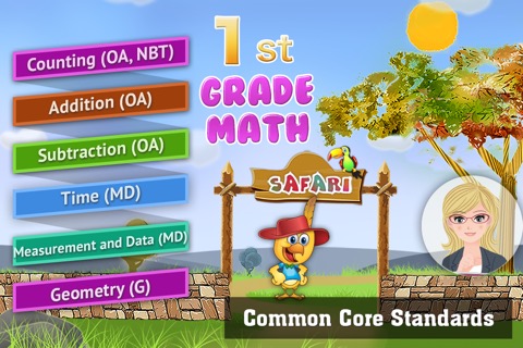 1st Grade Math: Count, Add, Subtract Fun Gameのおすすめ画像1