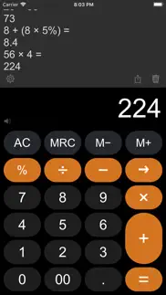 calculator easy lite iphone screenshot 1