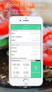 imacro - diet, weight and food score tracker iphone screenshot 4