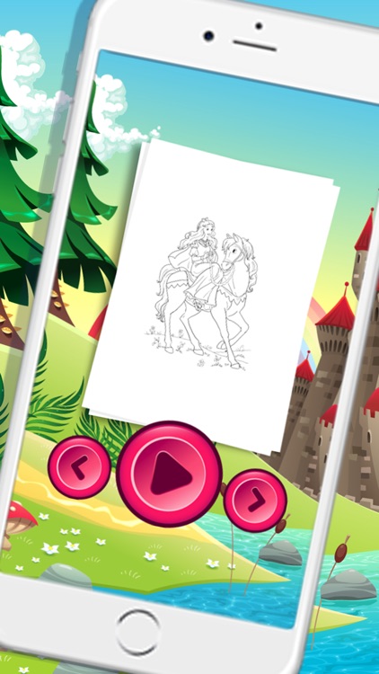 Princess Pony Coloring book for kids