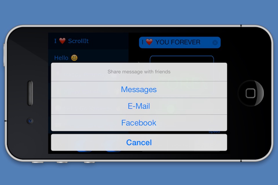 Scrollit 2X - Visual messenger screenshot 4