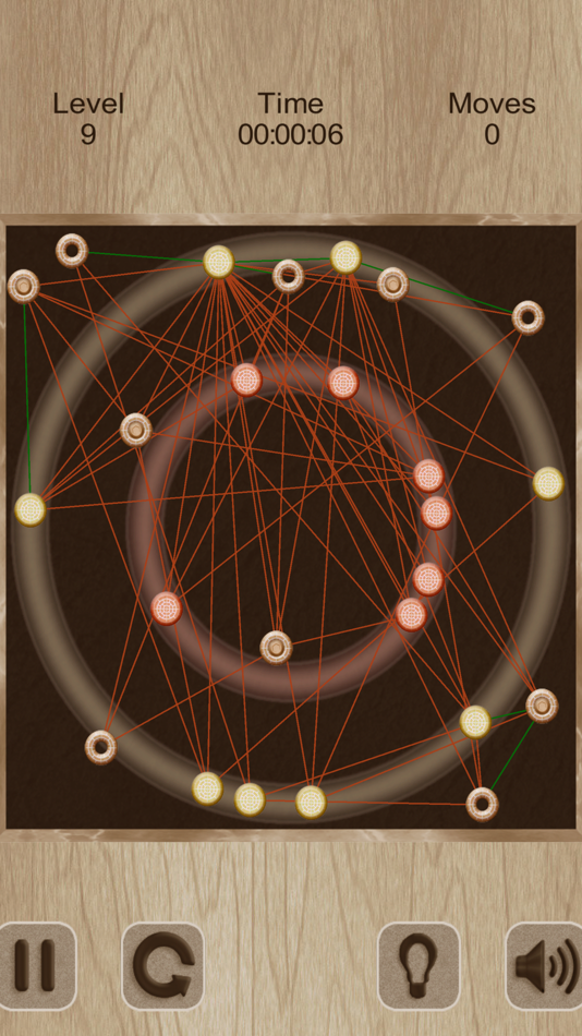 #3. Untangle. Rings and Lines (iOS) 由: Ruslan Goncharenko