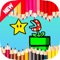 Kids Coloring Drawing - for Super Mario Bros