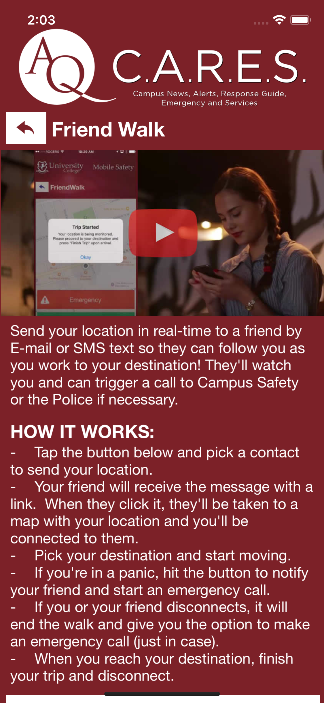 AQ C.A.R.E.S. screenshot 4