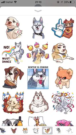Game screenshot Dog Cute Pun Funny Stickers apk