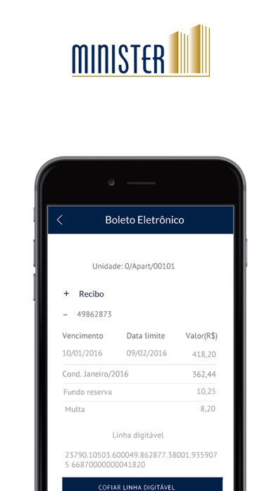 Minister Condomínios Screenshot