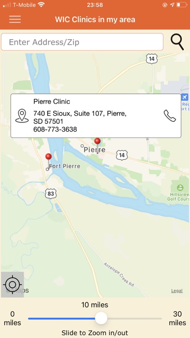 South Dakota WIC Screenshot