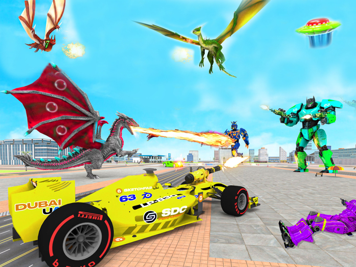 Dragon Robot - Flying robo bus