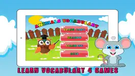 Game screenshot Animals Vocabulary Learning For Kids - 4 Fun Games mod apk