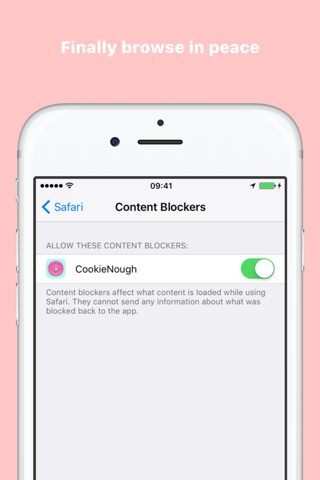 CookieNough — Block cookie notices screenshot 3