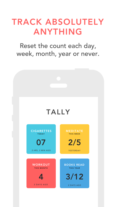 Screenshot #3 pour Tally: The Anything Tracker