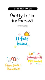 pretty letter for french4 iphone screenshot 1