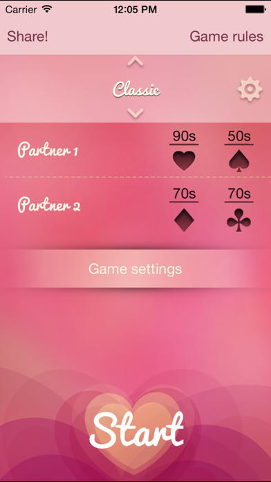 Couple foreplay sex card game Screenshot