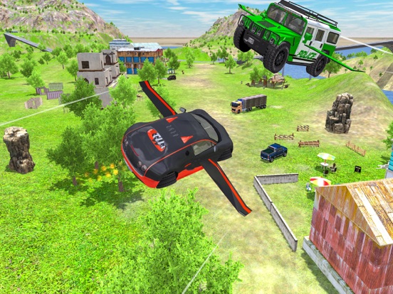 Flying Car Extreme Simulator iPad screenshot 6 - Games app