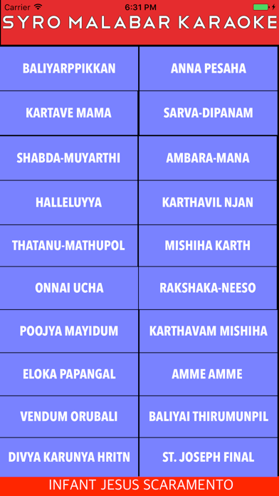Screenshot #1 pour Syro-Malabar Mass Songs with Lyrics & music track