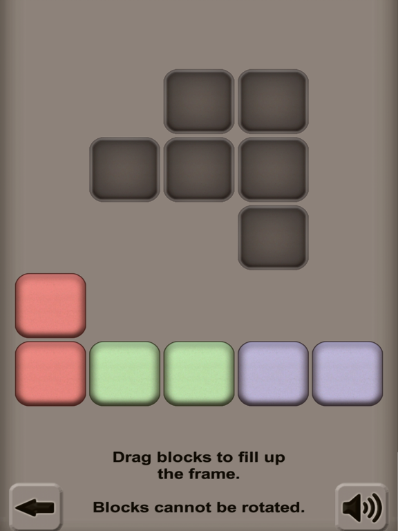 Colored Blocks Puzzle iPad screenshot