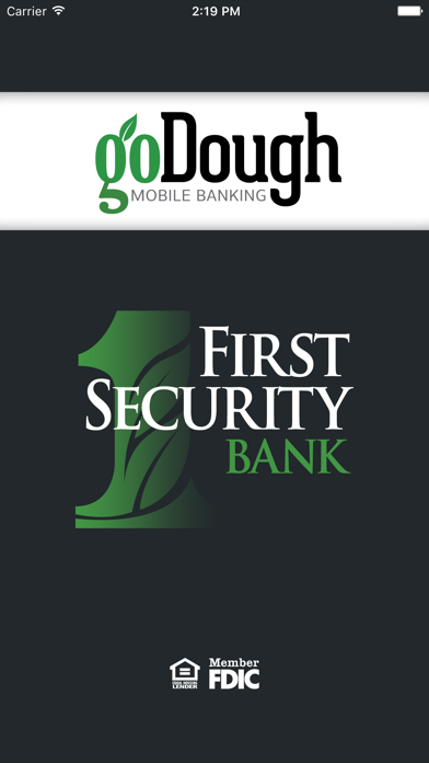 Screenshot #1 pour First Security Bank goDoughApp