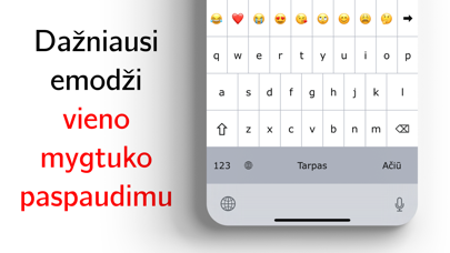 Lietuviška klaviatūra “Ačiū” Screenshot