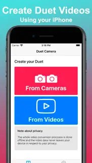 duet camera - dual recording iphone screenshot 1