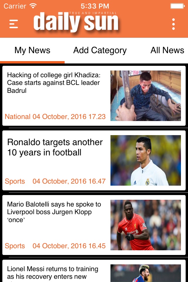 Daily Sun screenshot 2