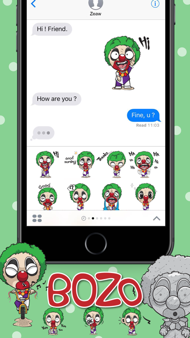 Screenshot #2 pour BOZO Stickers for iMessage