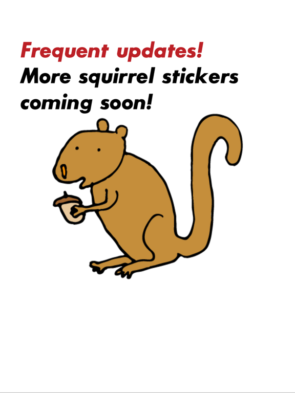 Screenshot #5 pour Happy Squirrels Stickers
