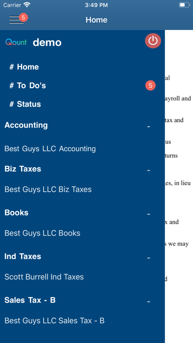 Screenshot #3 pour Qount-Client Portal