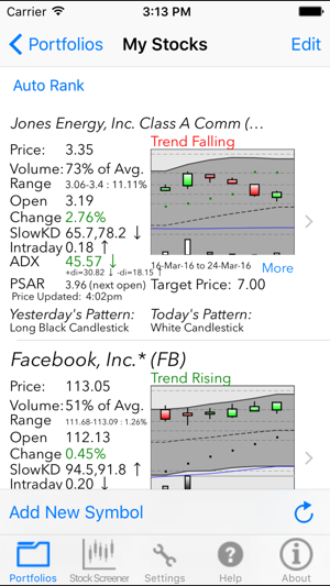 Live Candlestick Chart App