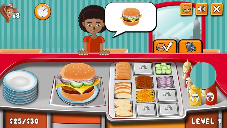 Burger Chef Deluxe - hamburger making game