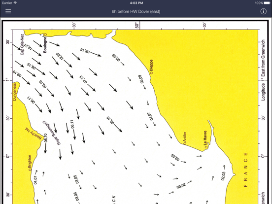 Stroomatlas, The English Channel iPad app afbeelding 1