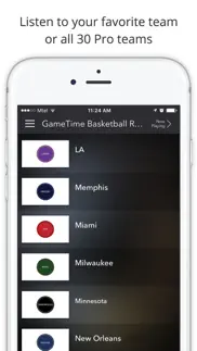 gametime basketball radio - for nba live stream iphone screenshot 3