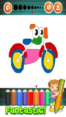 Game screenshot Vehicles coloring pages for kindergarten activitie hack
