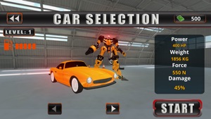 Classic Car Robot Transformation – Metal Battle screenshot #3 for iPhone