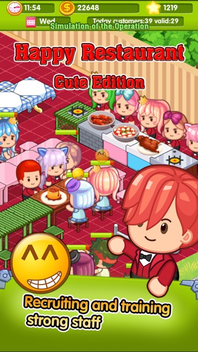 Screenshot #1 pour Happy Restaurant cute edition