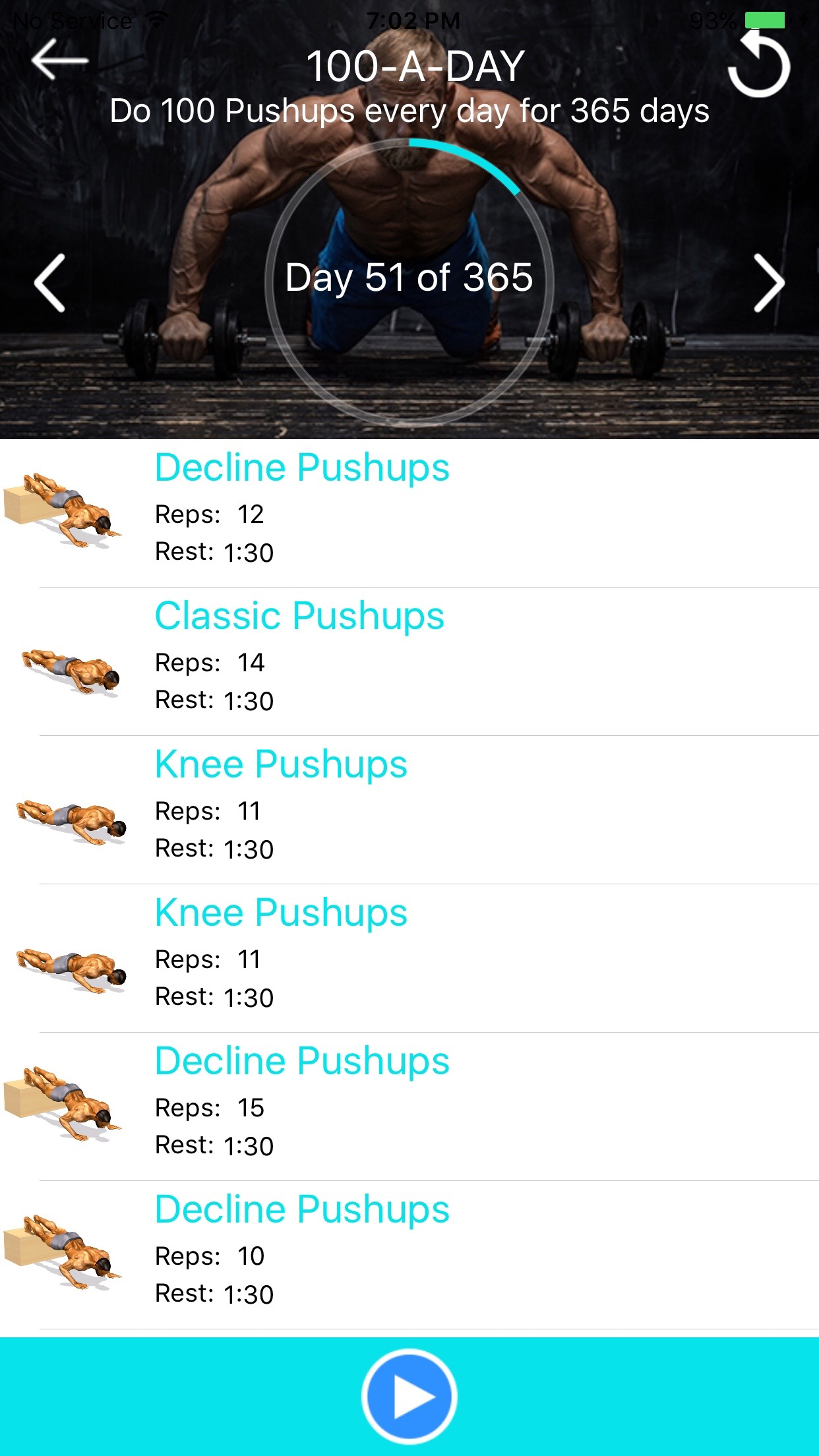 Chrono PushUps: 3D Trainer screenshot 3