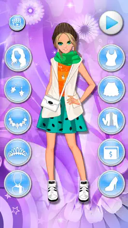 Game screenshot Стильная одежда: модница на осенней прогулке apk